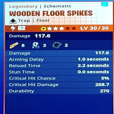 Wooden Floor Spikes lvl 82 Xbox One - Fortnite Items - MzPanda - gm2p.com